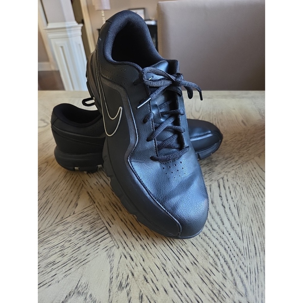 Nike Air Durasport II Shoes Black Golfing Cleats Mens Size 8 Soft Cleats Golf